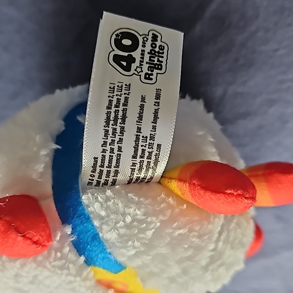 TLS Rainbow Brite Twink Plush Backpack Clip 4inch - Picture 5 of 6